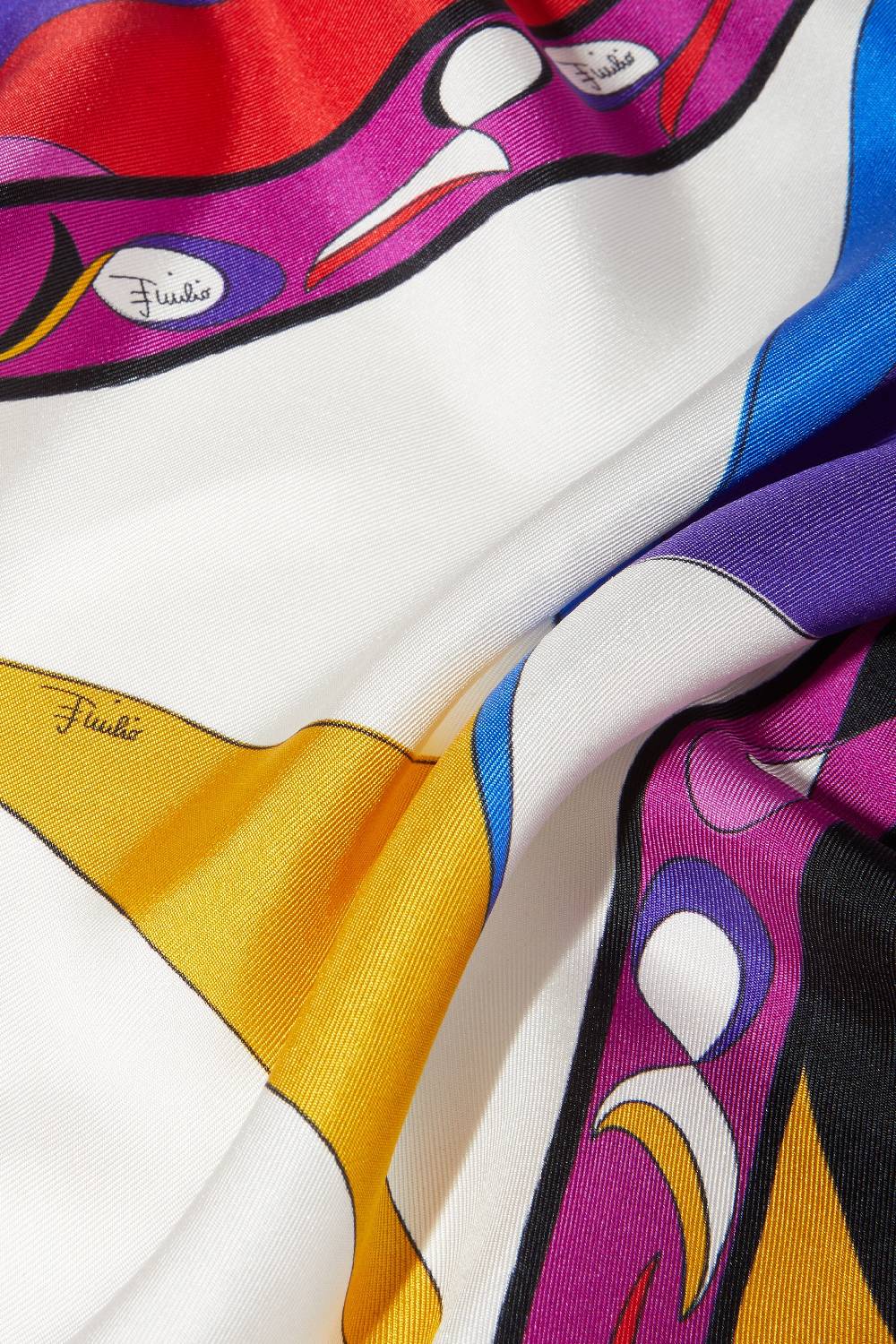 Pucci Foulard in seta con stampa Pesci Ultimi tre giorni