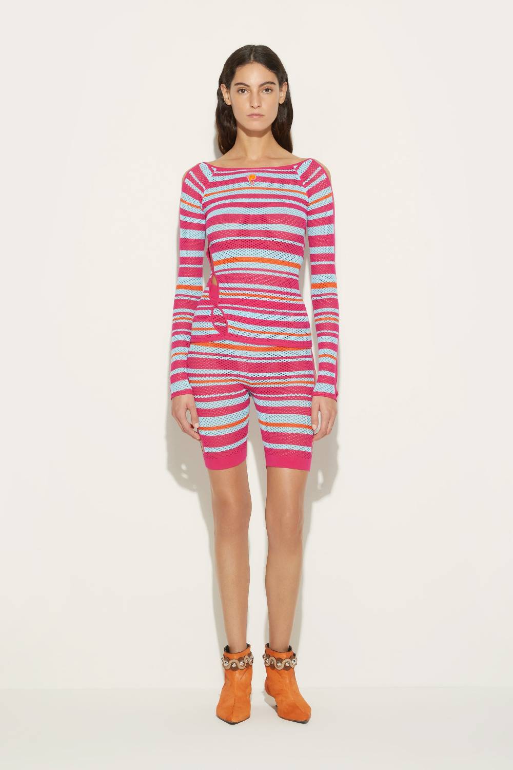 Pucci Top in maglia con motivo a righe Fino al 65% di sconto