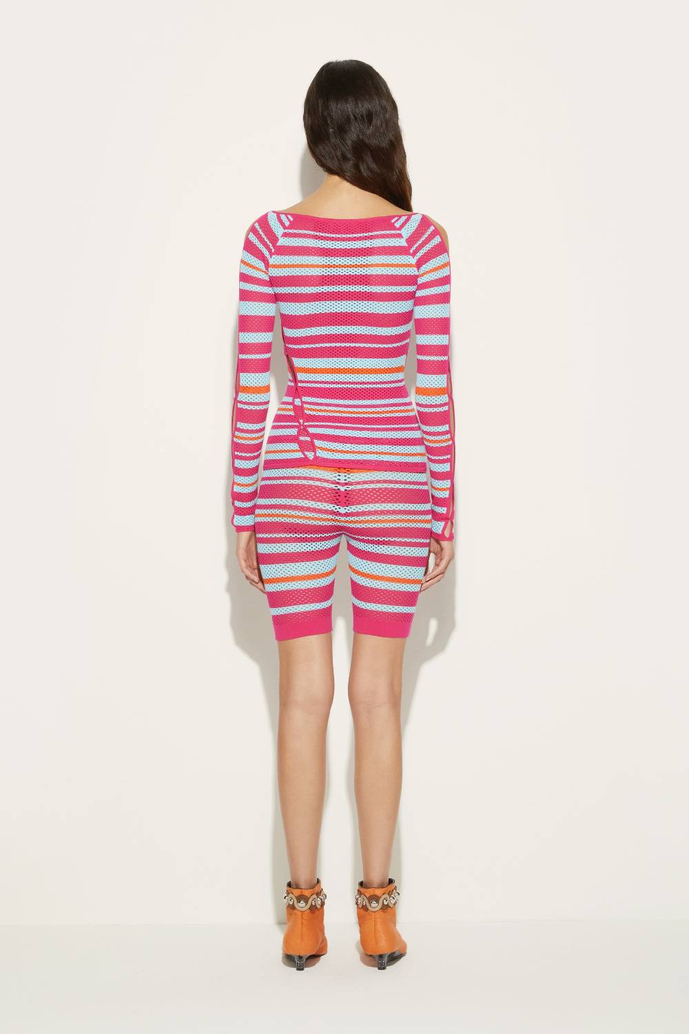 Pucci Top in maglia con motivo a righe Fino al 65% di sconto