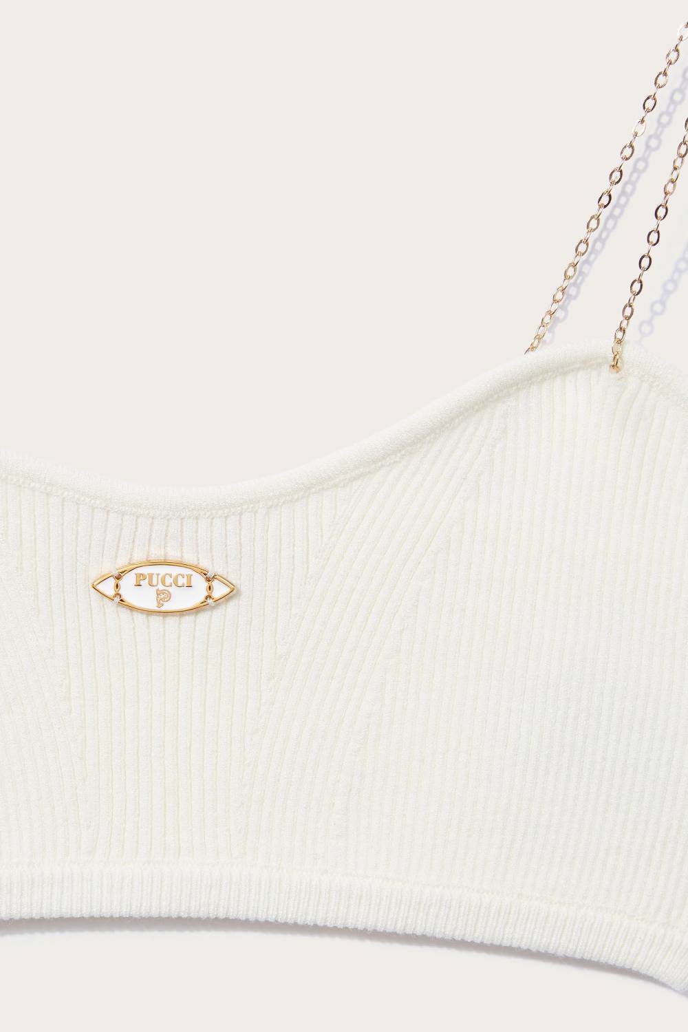 Pucci Top a fascia con spalline a catena Offerta speciale della fabbrica