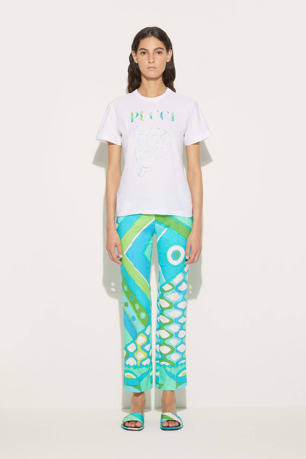 Pucci T-shirt con logo Esporta salva