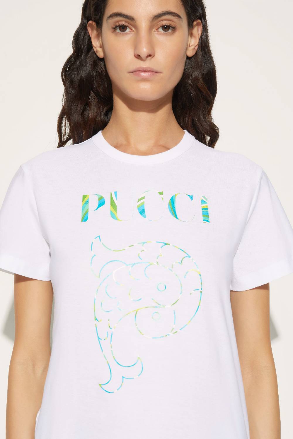Pucci T-shirt con logo Esporta salva