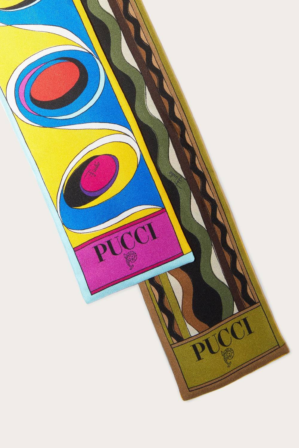 Pucci Foulard in seta con stampa Bersaglio Qualità