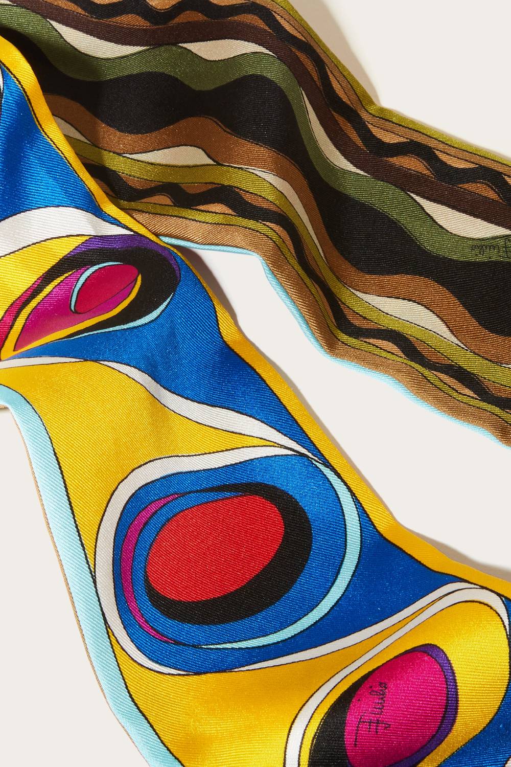 Pucci Foulard in seta con stampa Bersaglio Qualità