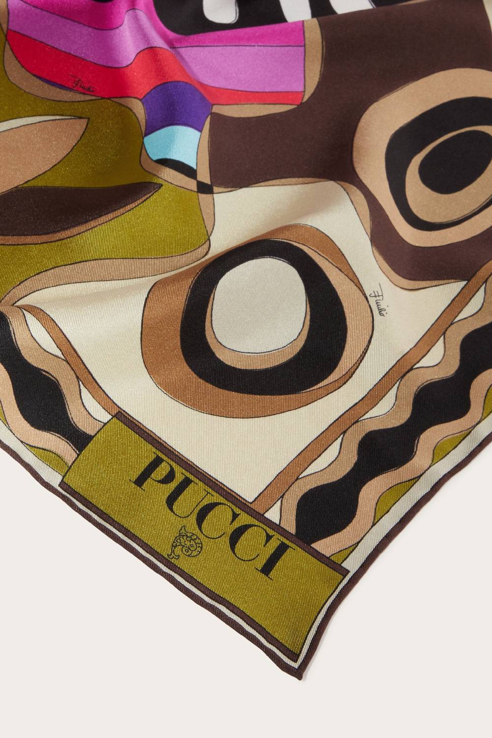 Pucci Carré grande in seta con stampa Bersaglio Promozione Limitata