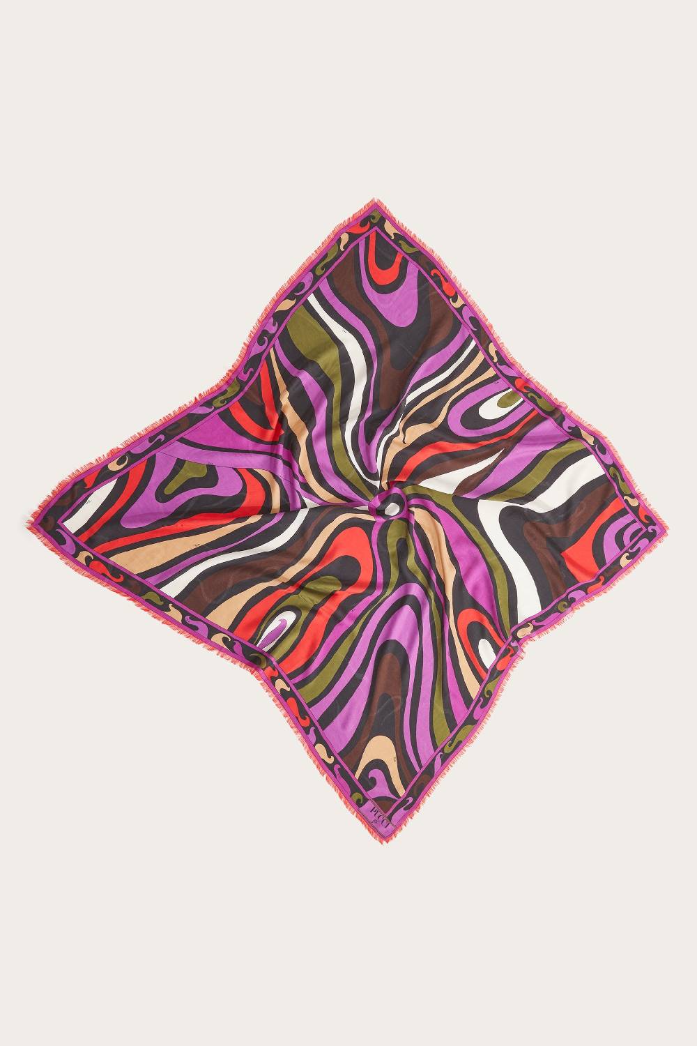 Pucci Foulard grande jacquard con motivo Marmo Fino Al -60%