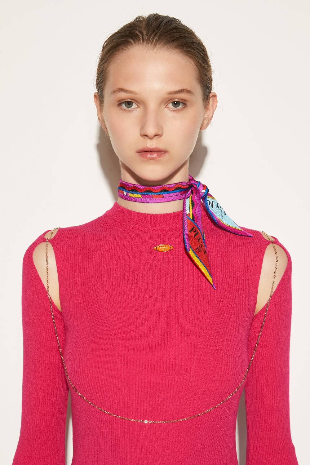 Pucci Foulard in seta con stampe Vivara e Bersaglio Prezzo Ridotto