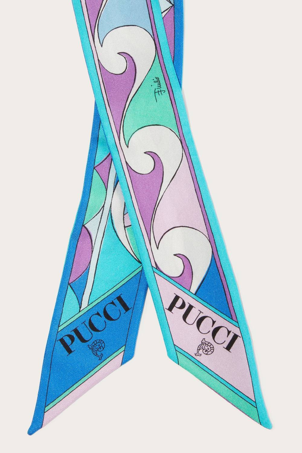 Pucci Foulard in seta con stampa Rombi Offerte