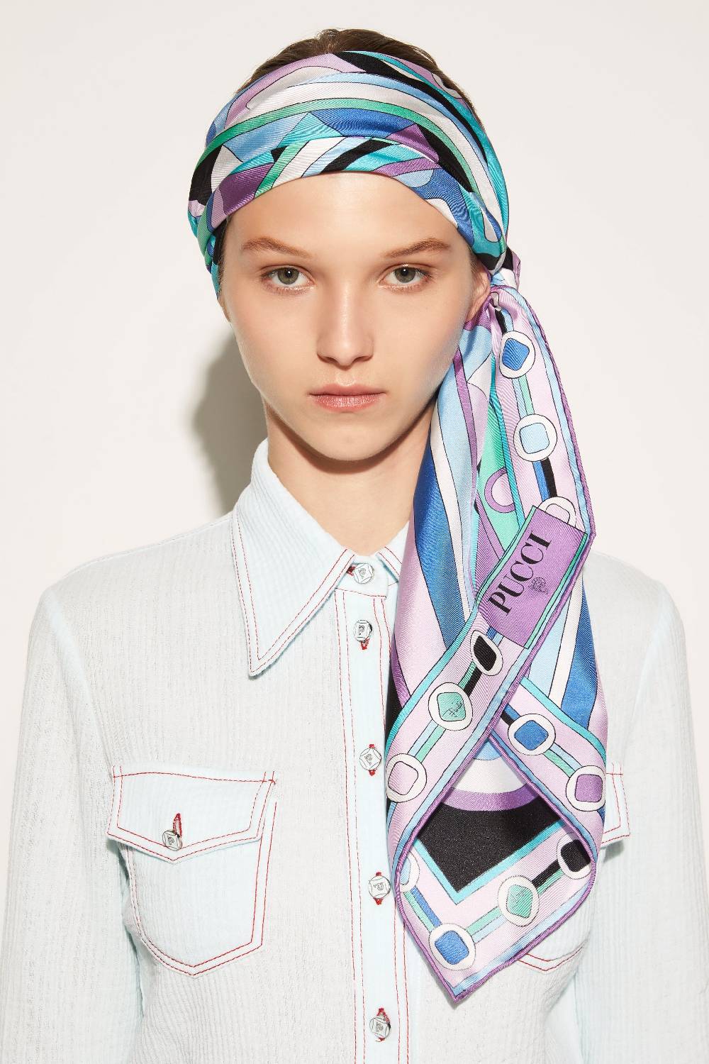 Pucci Foulard in seta con stampa Vivara Negozio