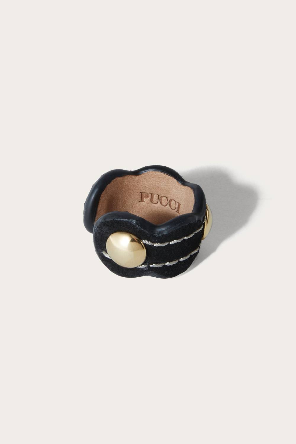 Pucci Anello Onde sottile in pelle scamosciata Grande vendita
