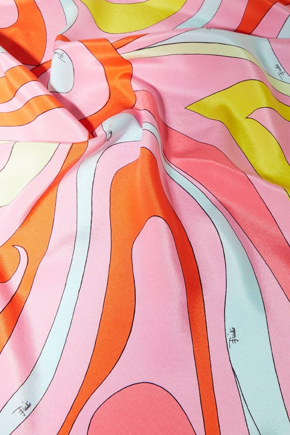 Pucci Foulard in seta con stampa Marmo Vendite stagionali