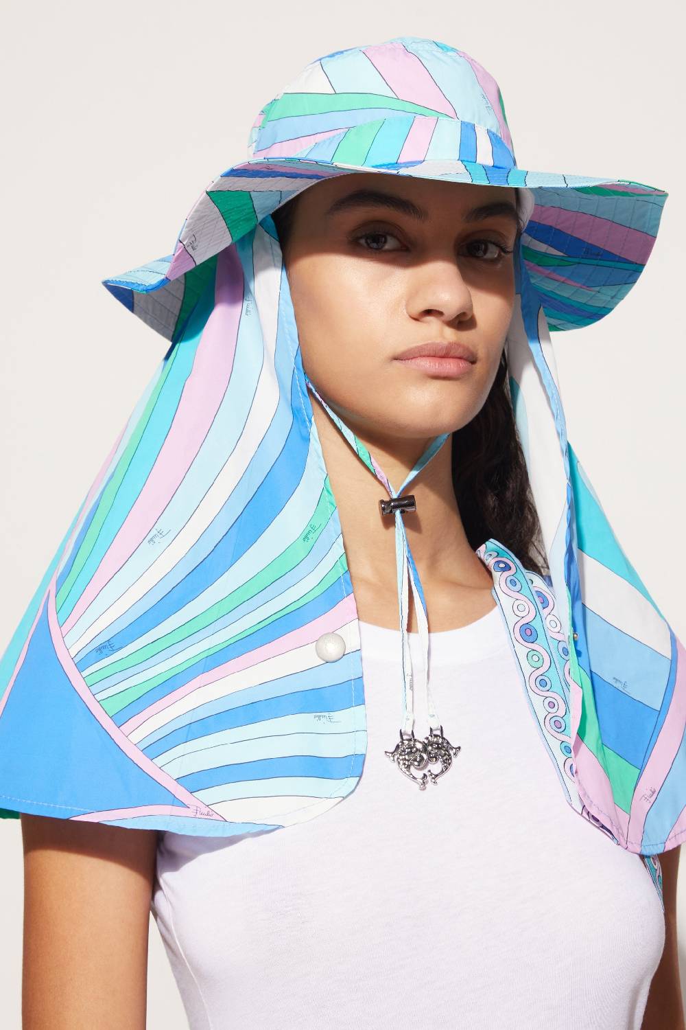 Pucci Cappello safari con stampa Iride Offerta temporanea