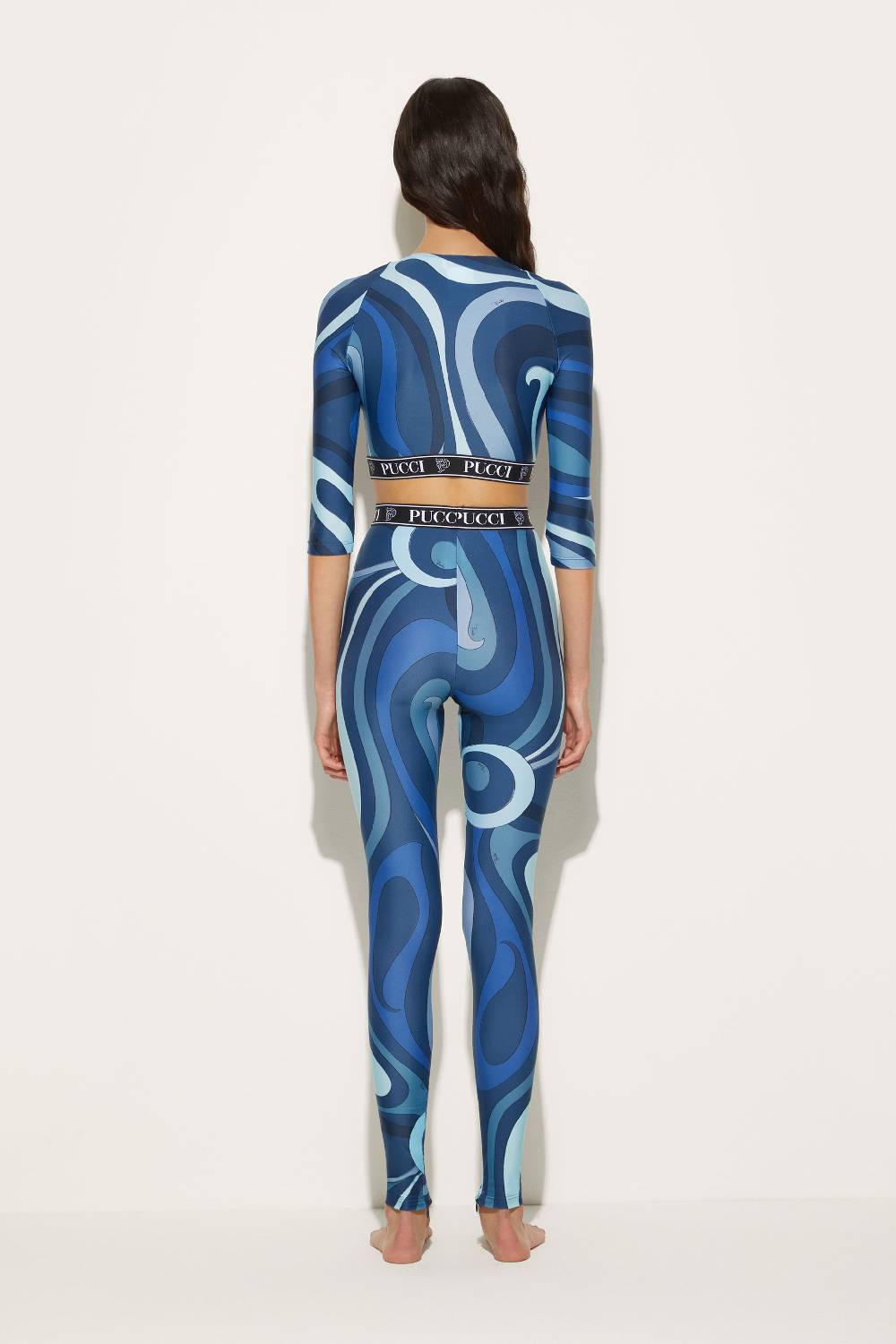 Pucci Crop top con stampa Marmo Enormi risparmi
