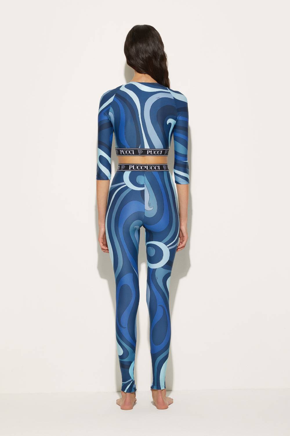 Pucci Leggings con stampa Marmo Sconti VIP