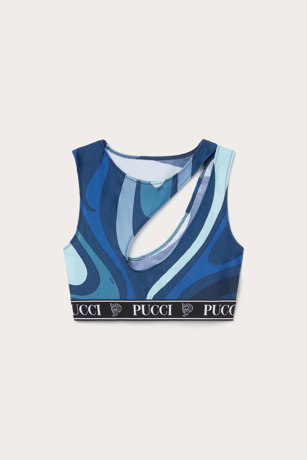 Pucci Crop top con stampa Marmo Prezzo basso