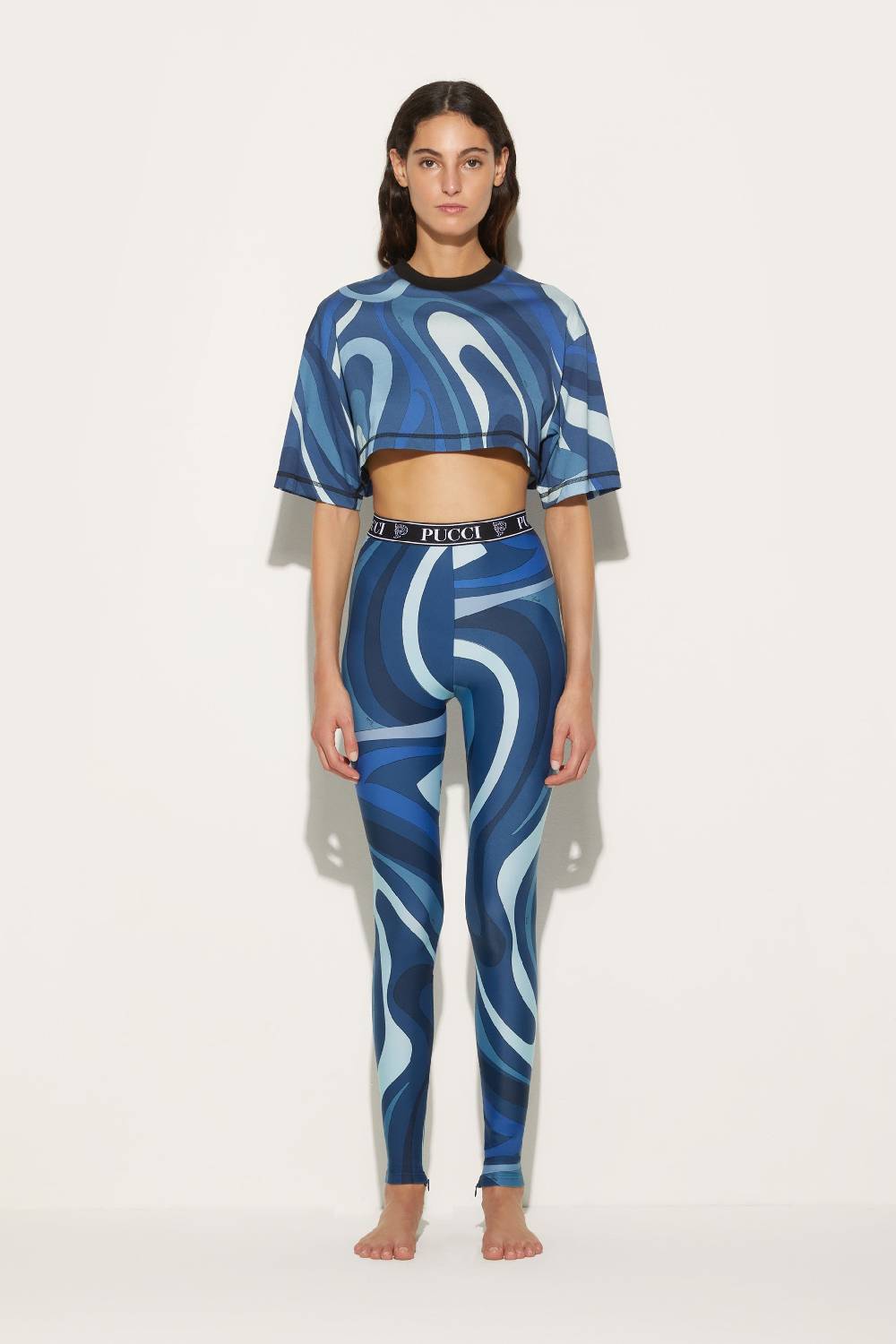 Pucci Crop top con stampa Marmo Offerta settimanale