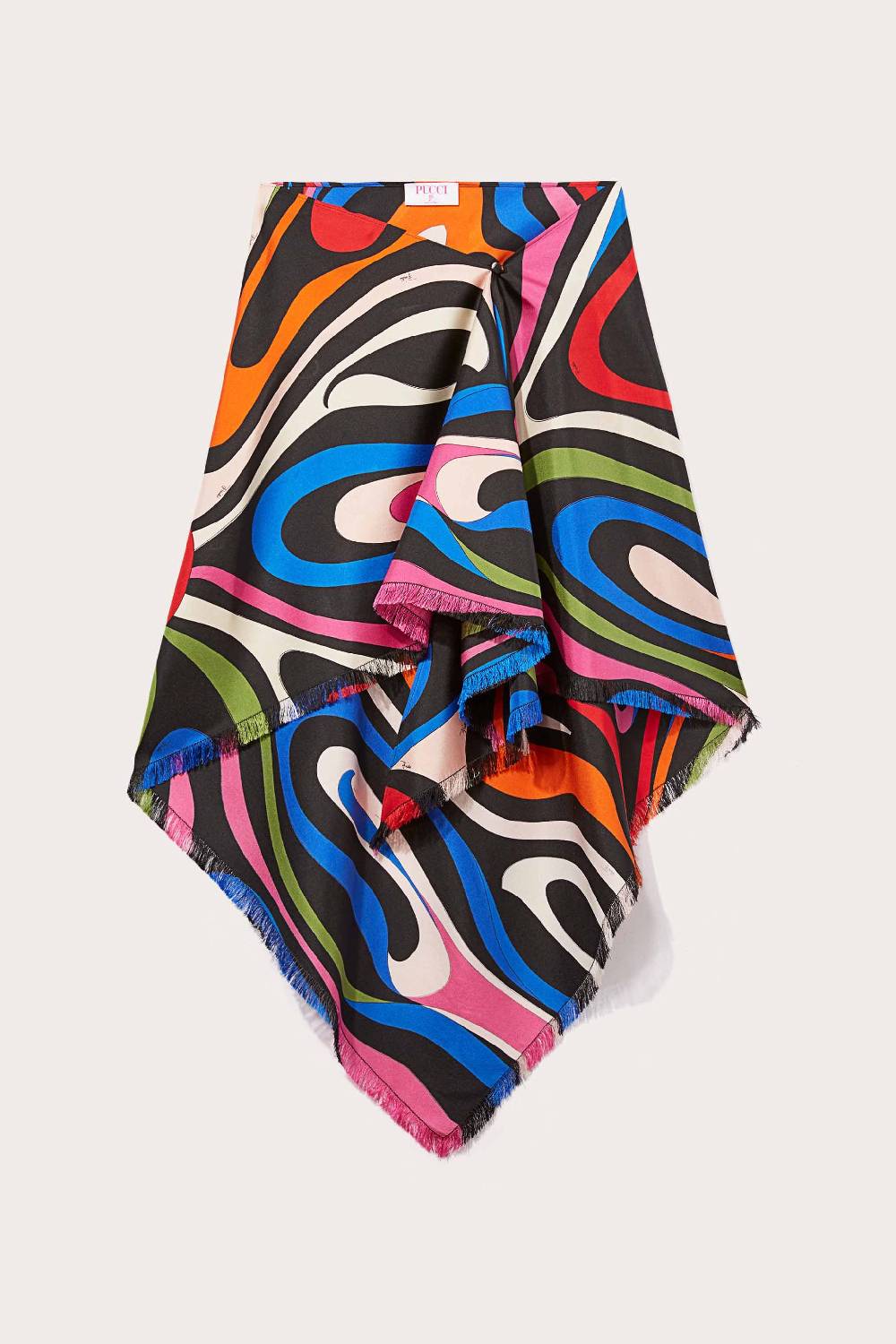 Pucci Gonna in seta con stampa Marmo Fino al 60% di sconto
