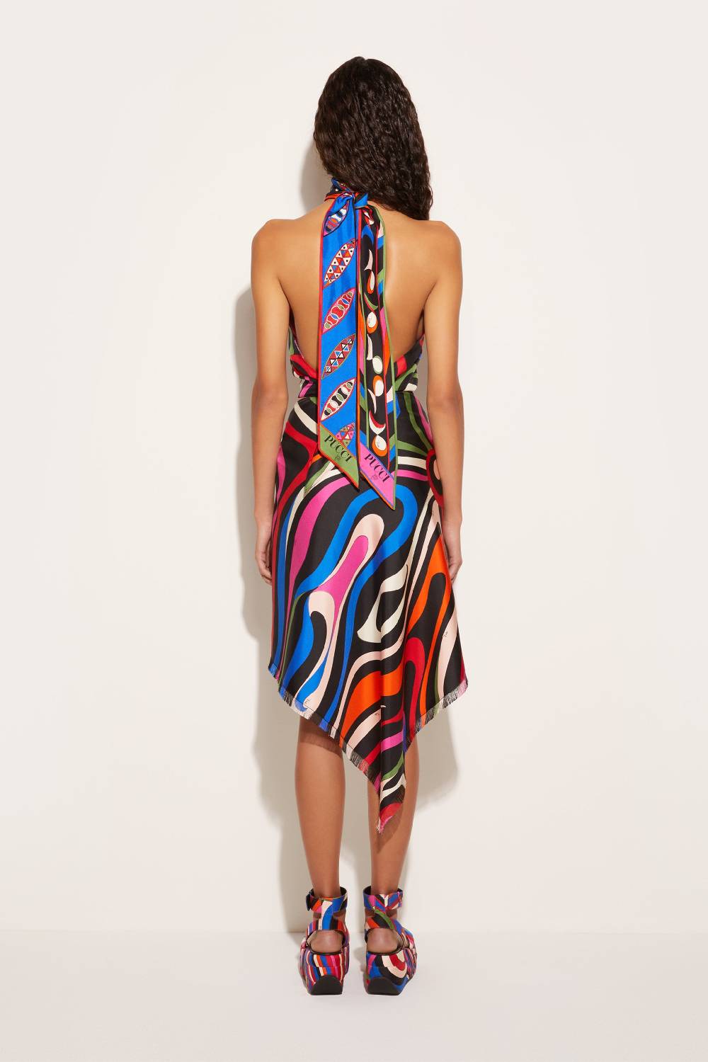 Pucci Gonna in seta con stampa Marmo Fino al 60% di sconto