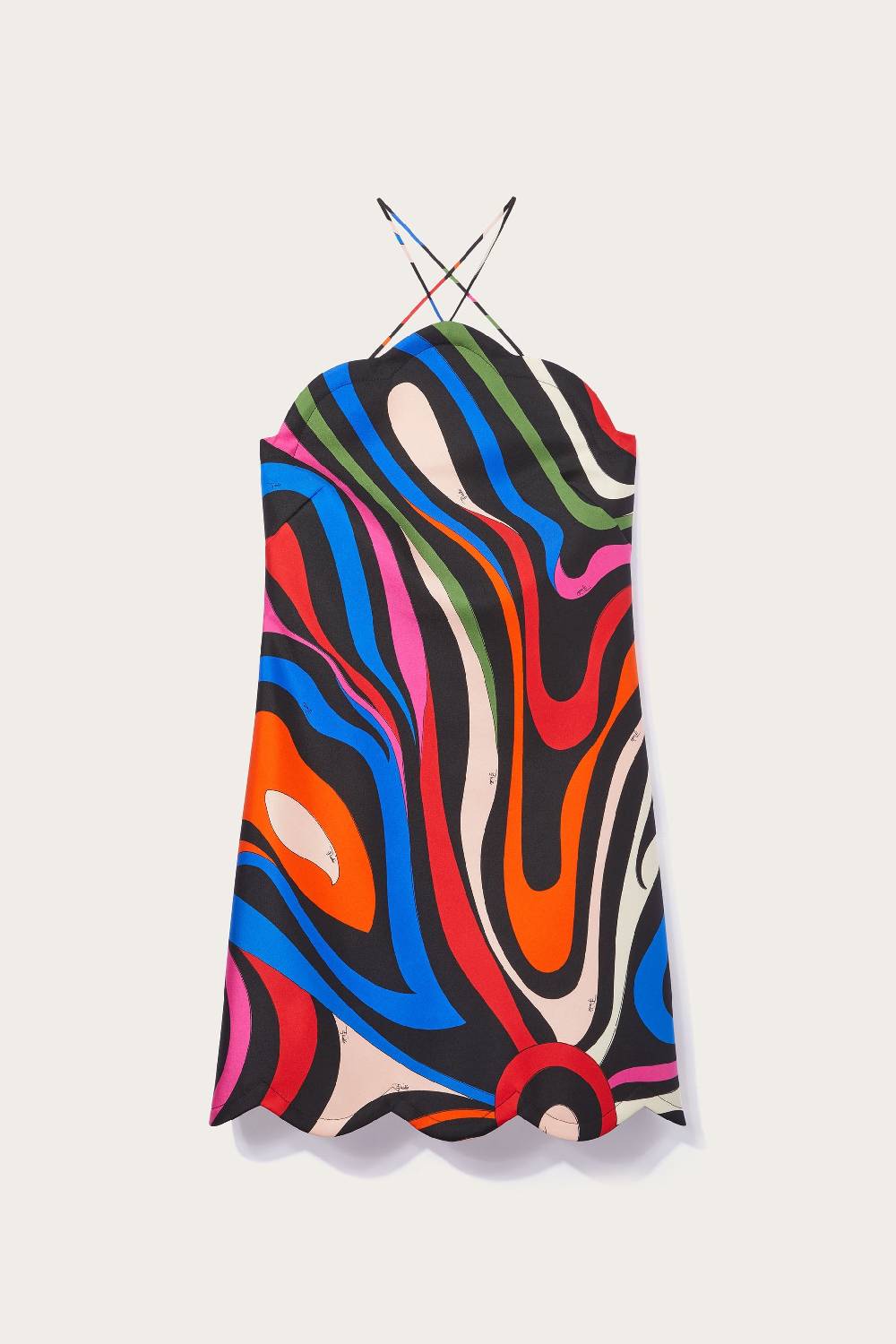 Pucci Mini abito in seta con stampa Marmo Only for today