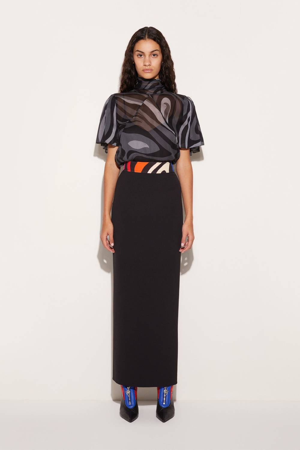 Pucci Gonna lunga con stampa Marmo Officina