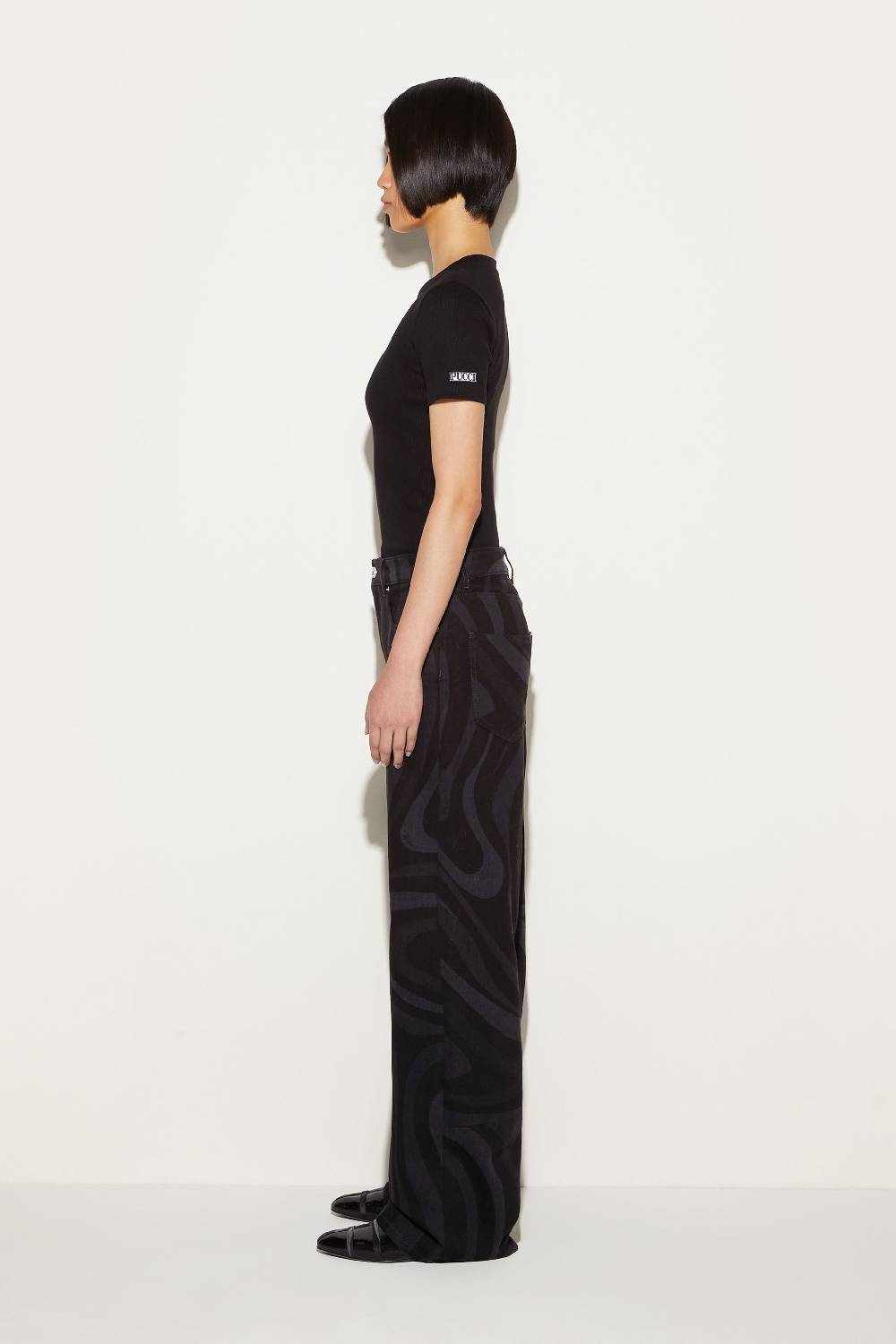 Pucci T-shirt con cut-out Italia