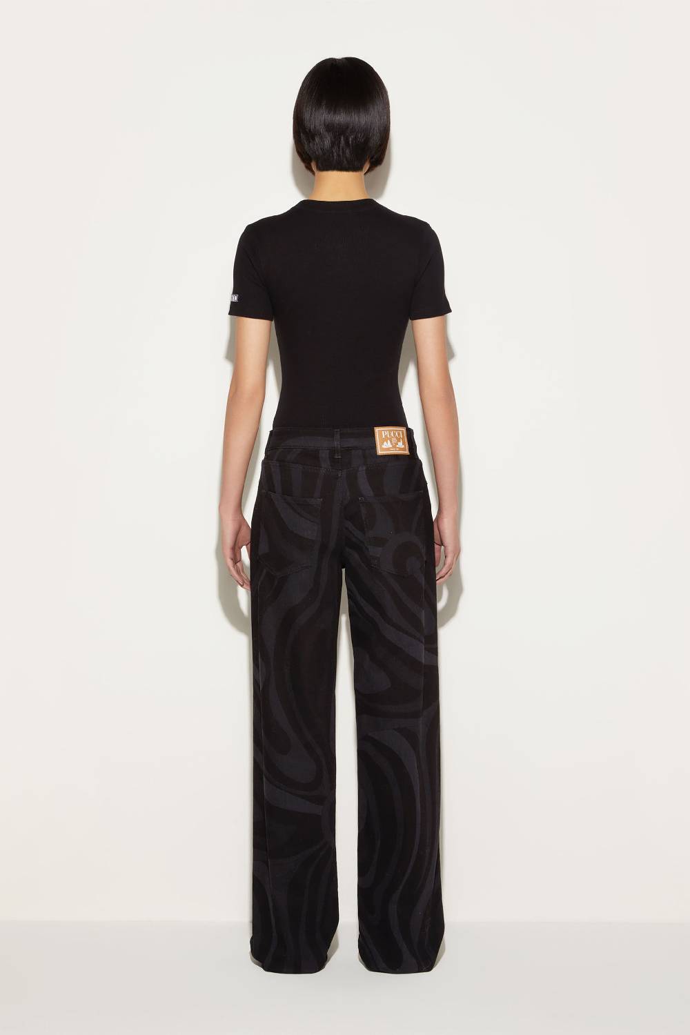 Pucci T-shirt con cut-out Italia