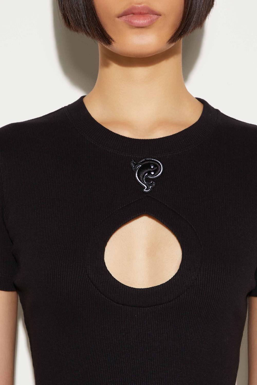 Pucci T-shirt con cut-out Italia