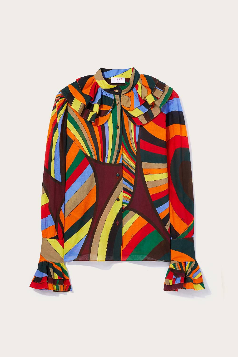 Pucci Camicia con stampa Iride Qualità Garantita