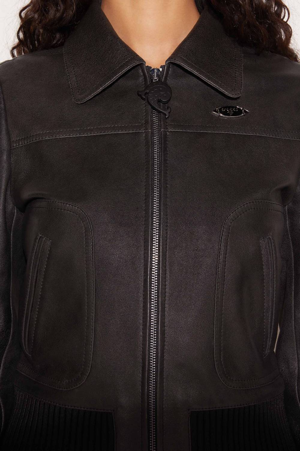 Pucci Bomber in pelle Negozi Online