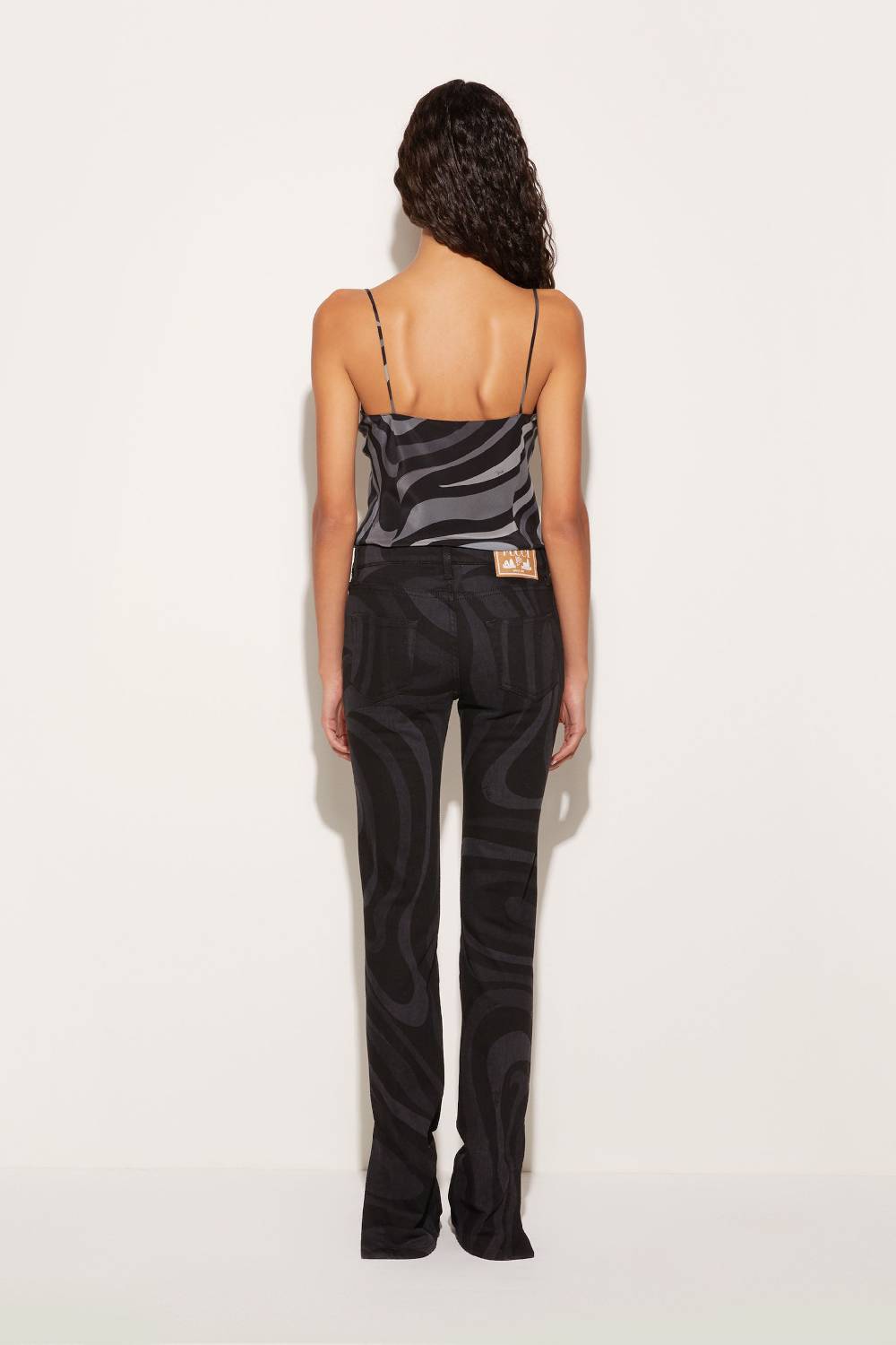 Pucci Top in seta con stampa Marmo Shopping Online