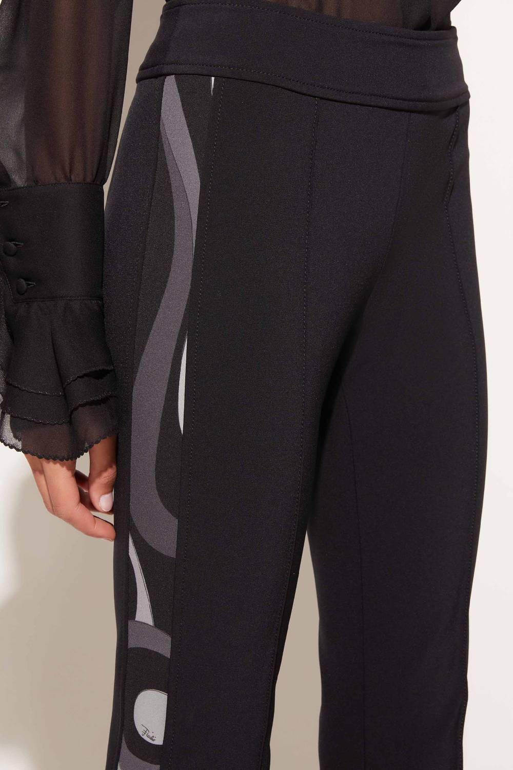 Pucci Pantaloni cropped con stampa Marmo Affare Del Giorno