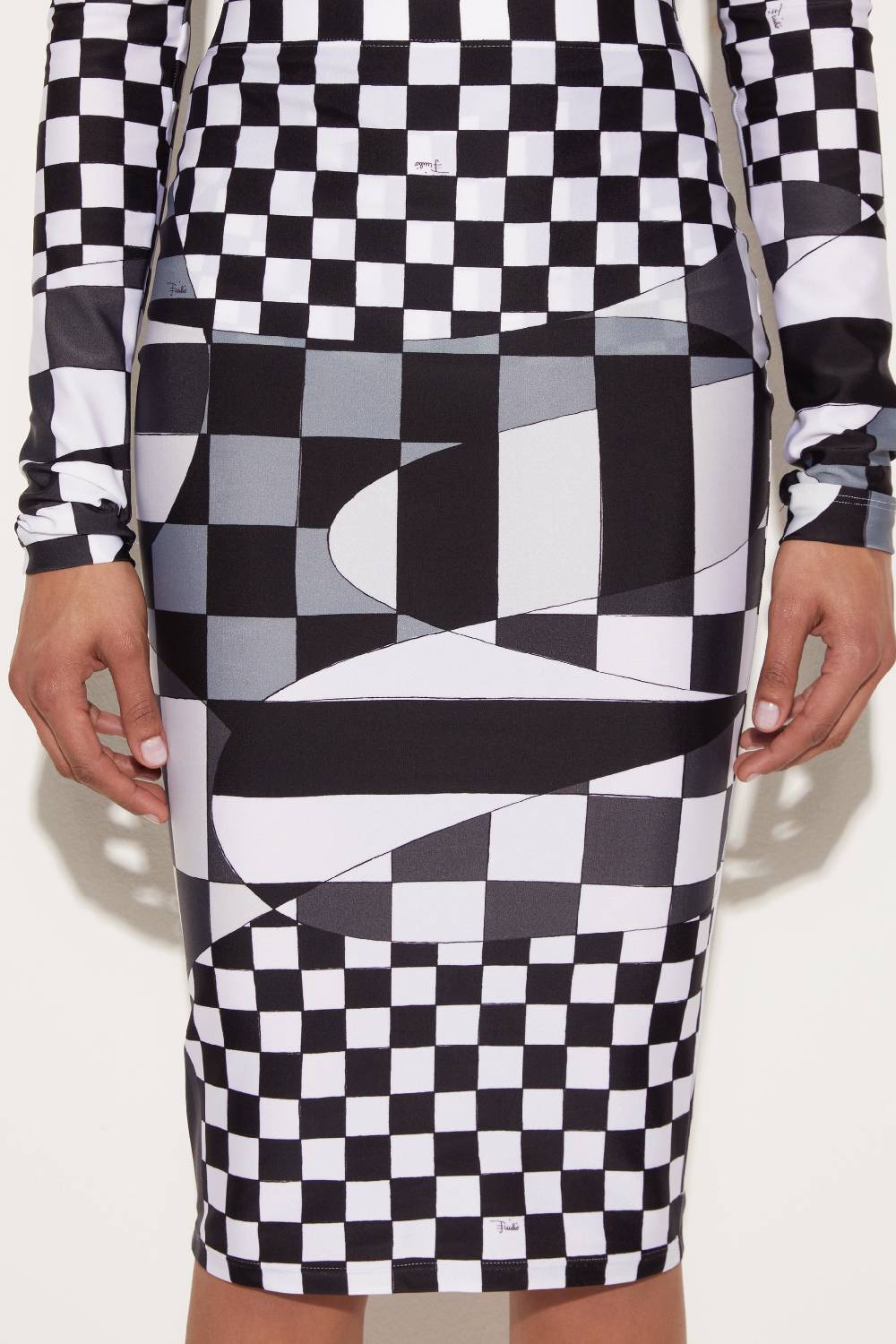 Pucci Giardino-Print Pencil Skirt Economico