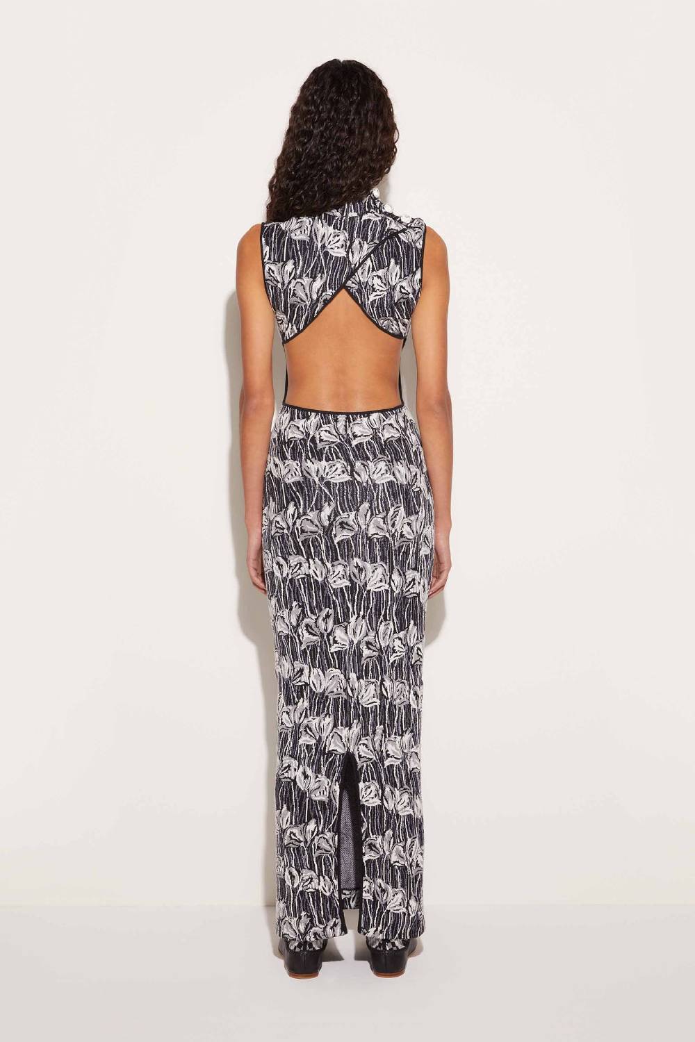 Pucci Abito lungo jacquard con motivo Fior di Loto In Vendita