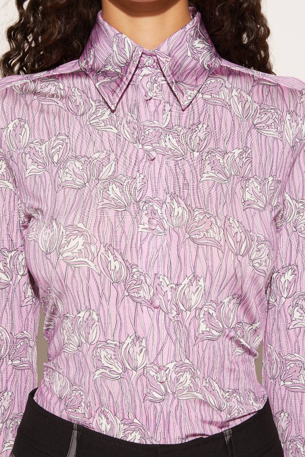 Pucci Camicia con stampa Fior di Loto Vendita Calda