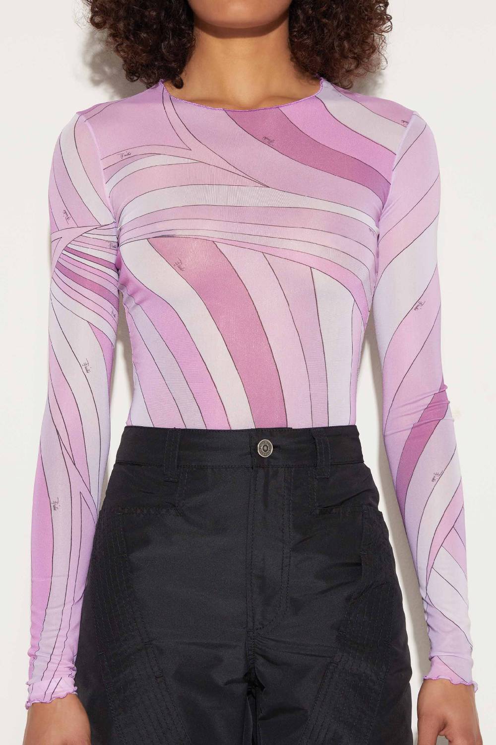 Pucci Top con stampa Iride Saldi Di Fabbrica