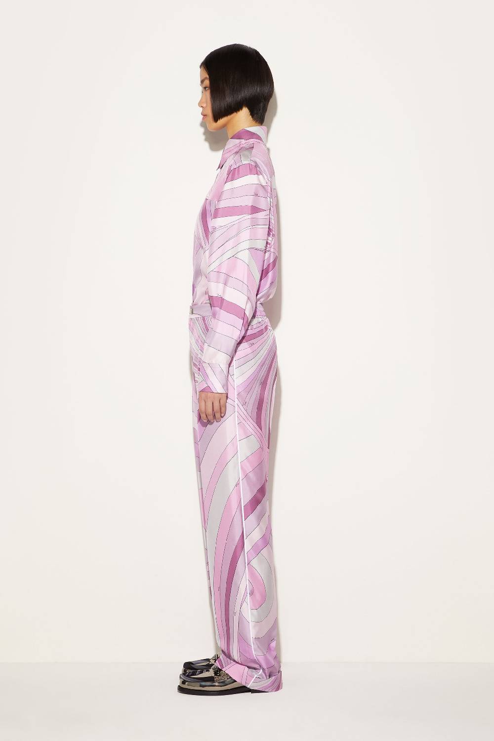 Pucci Pantaloni in seta con stampa Iride Moda