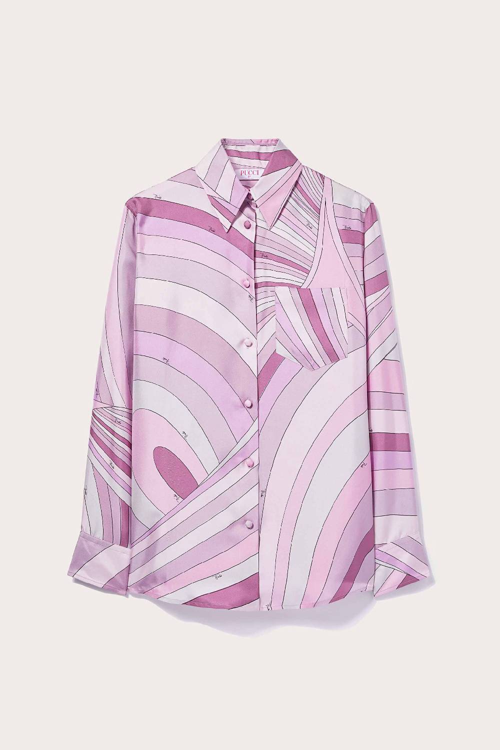 Pucci Camicia in seta con stampa Iride Negozio online di fabbrica