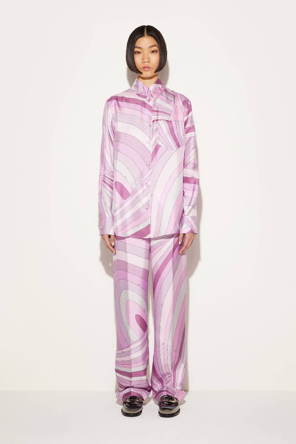 Pucci Camicia in seta con stampa Iride Negozio online di fabbrica