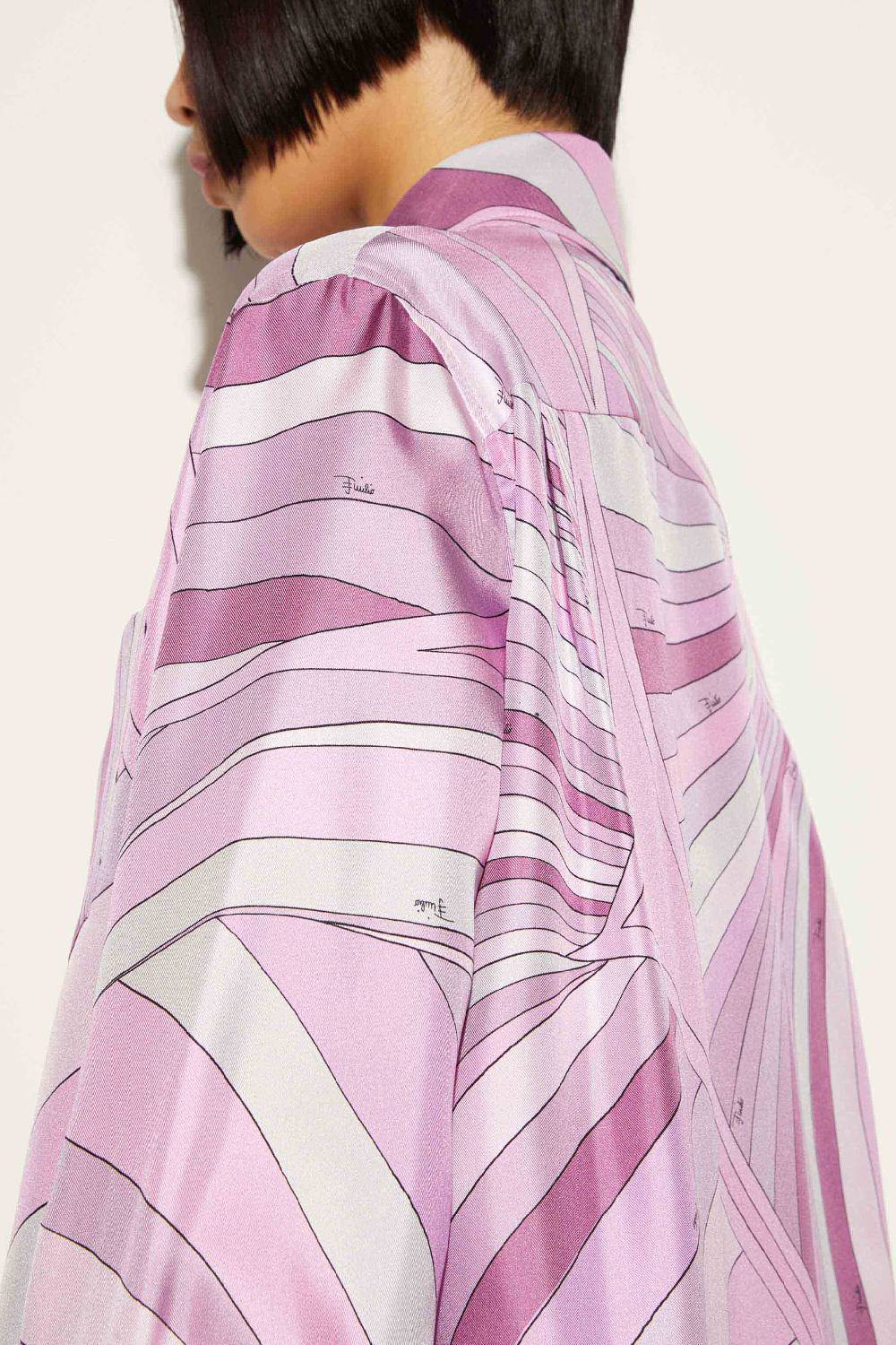 Pucci Camicia in seta con stampa Iride Negozio online di fabbrica
