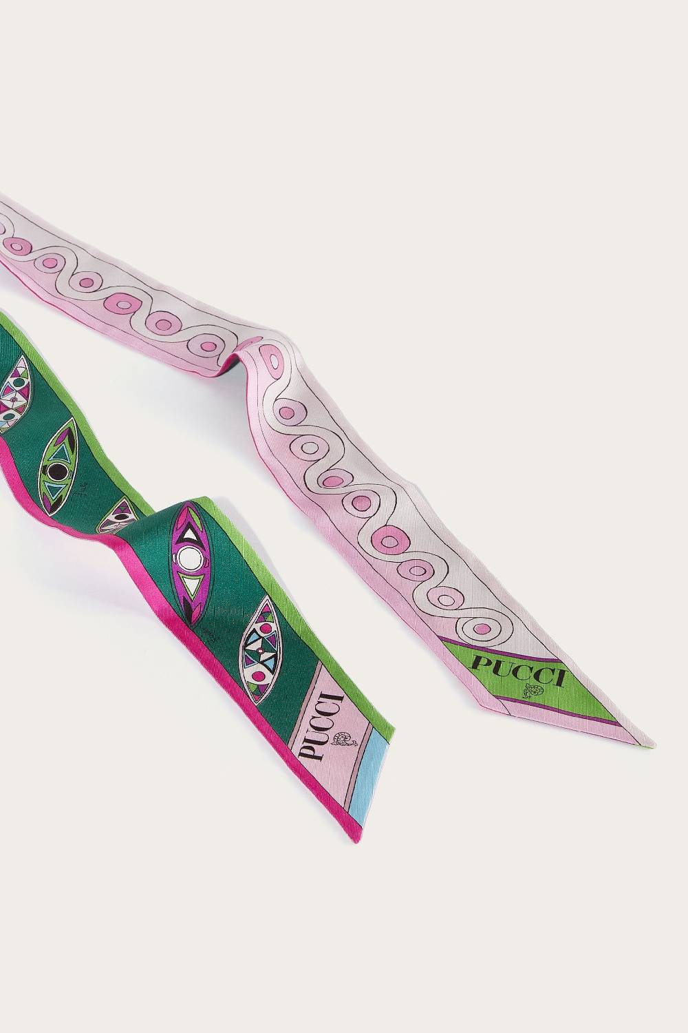 Pucci Visiera in seta con stampe Marmo e Onde Offerta speciale