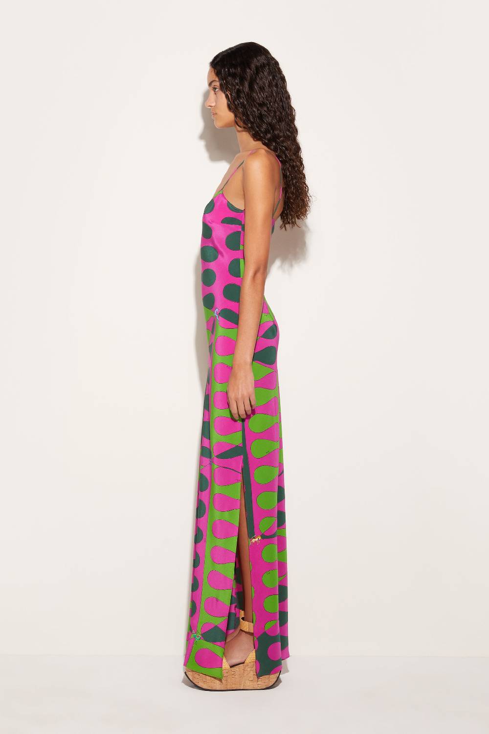 Pucci Abito lungo in seta con stampa Leocorno Flash Sale