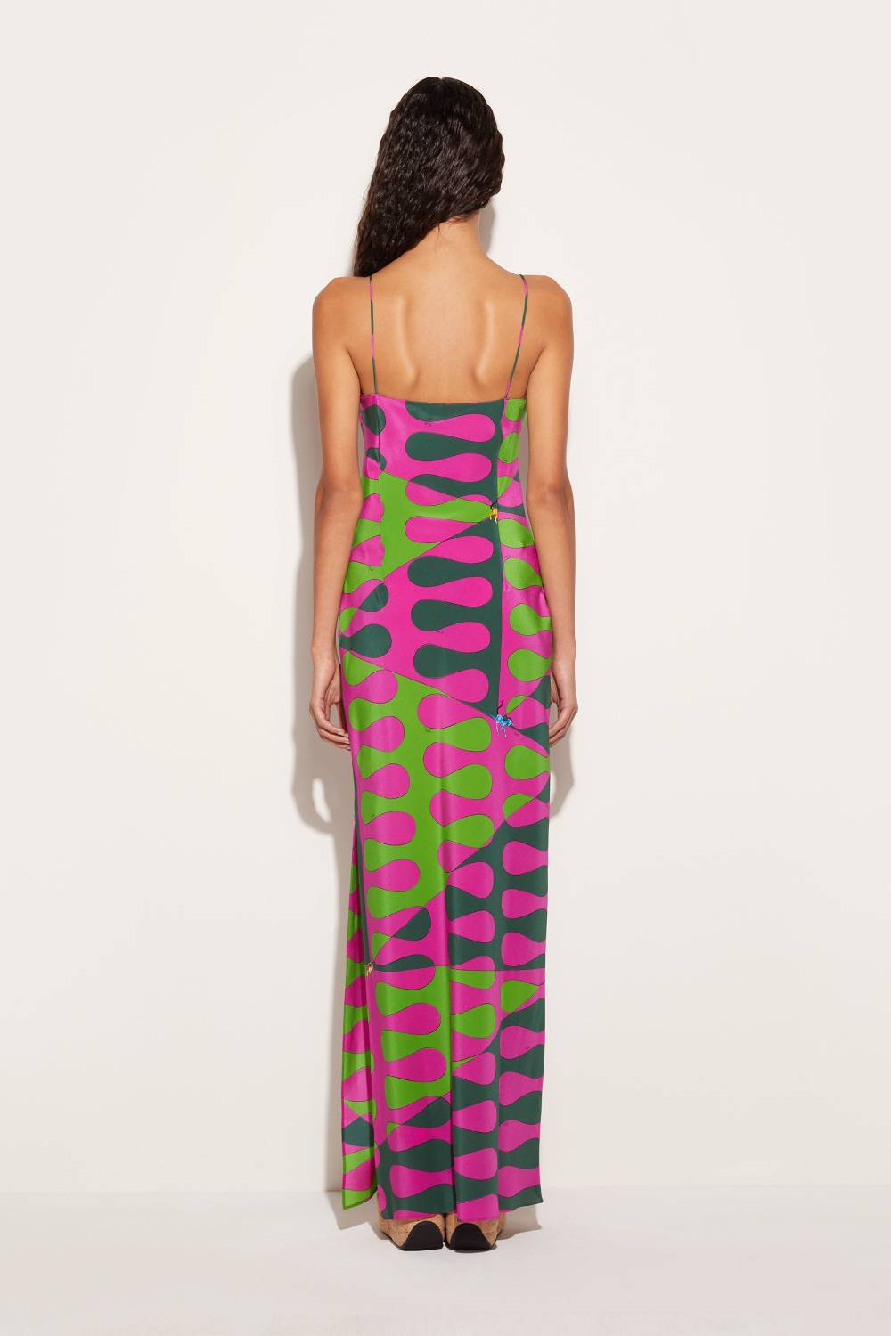 Pucci Abito lungo in seta con stampa Leocorno Flash Sale