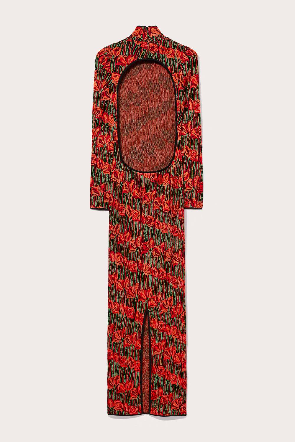 Pucci Abito lungo jacquard con motivo Fior di Loto Smaltimento dello stoccaggio