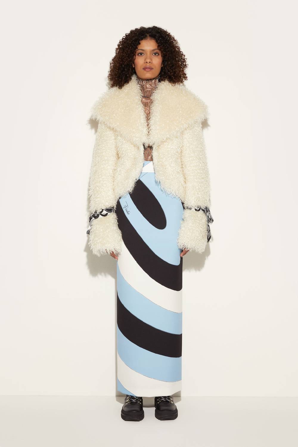 Pucci Cappotto in shearling sintetico Vendita calda