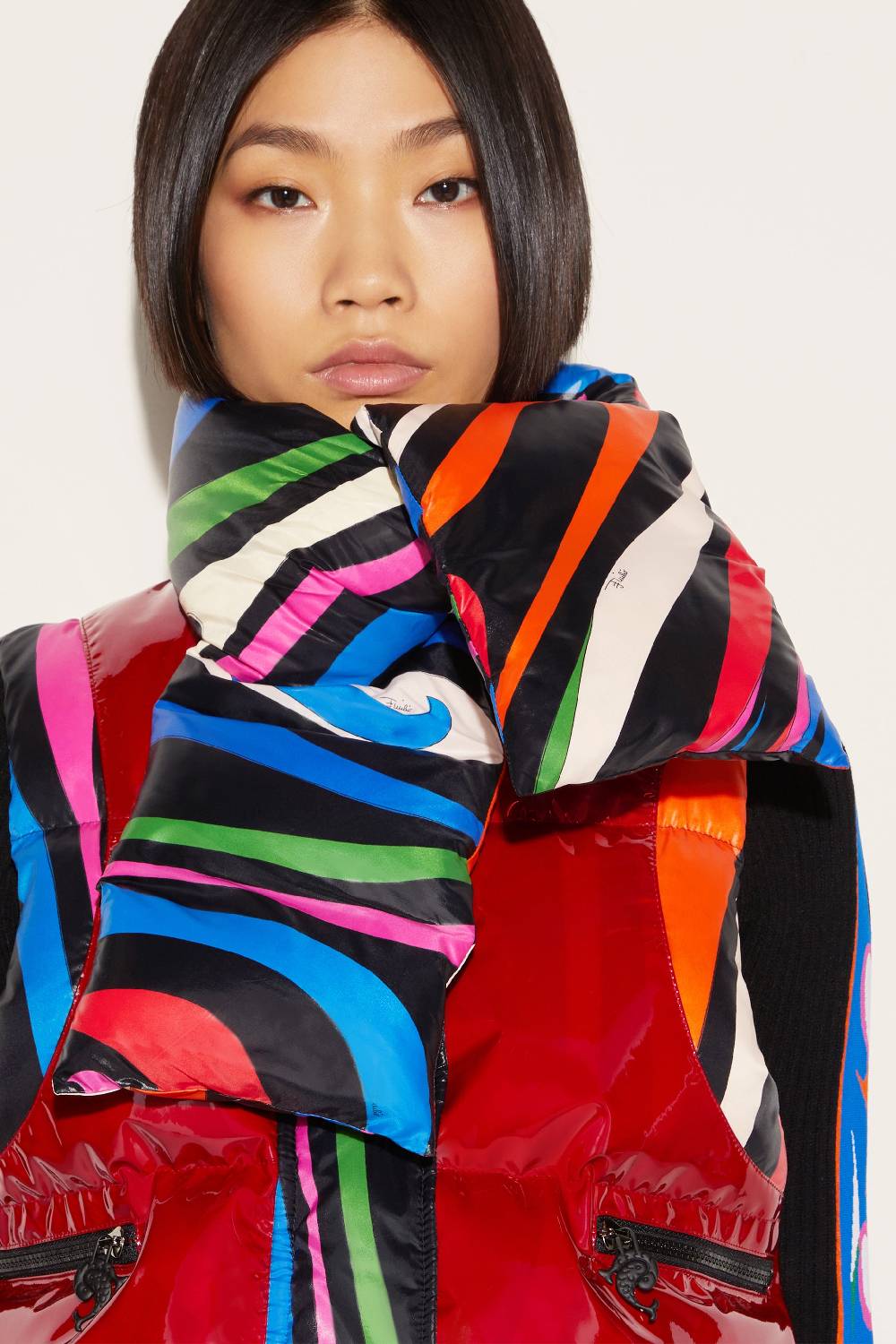 Pucci Gilet imbottito con stampa Marmo Grandi sconti