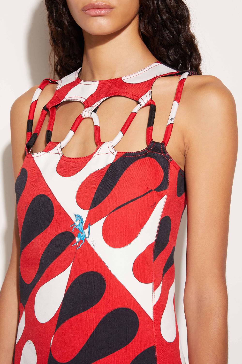 Pucci Mini abito con cut-out e stampa Leocorno Bestseller