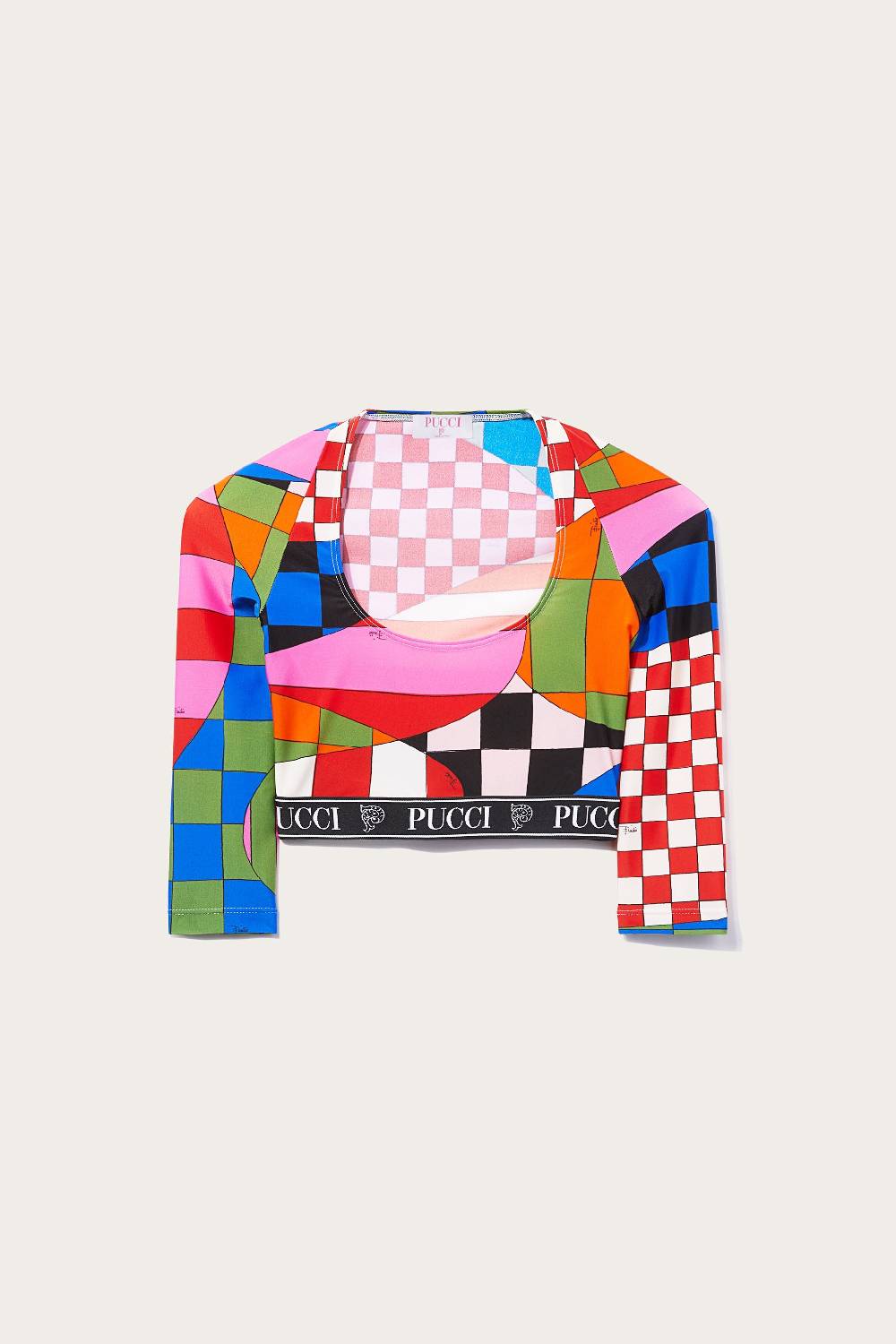 Pucci Crop top con stampa Giardino Prezzo basso