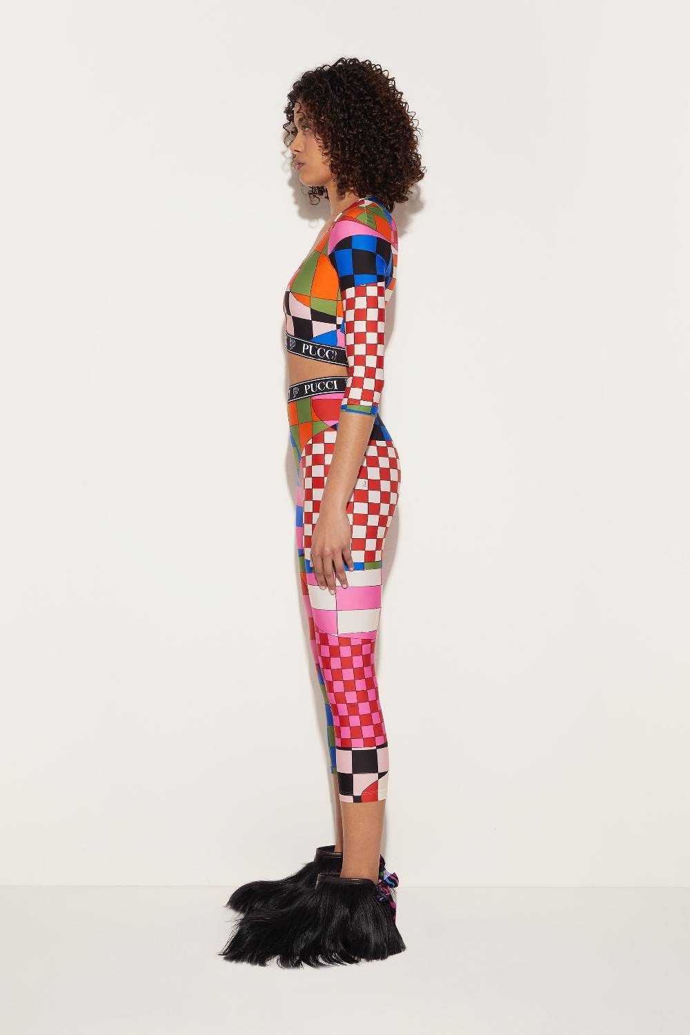 Pucci Crop top con stampa Giardino Prezzo basso