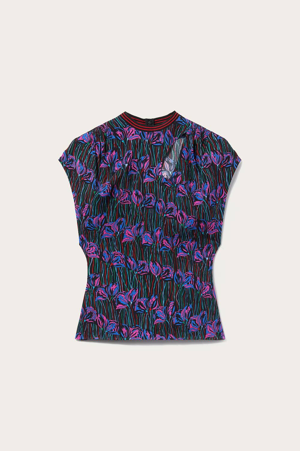 Pucci Top con stampa Fior di Loto e cut-out Only for today