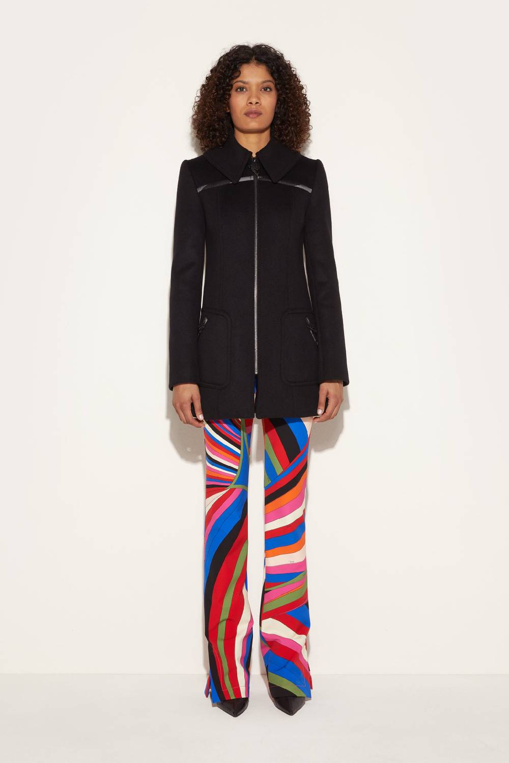 Pucci Cappotto con finiture Iride Enormi sconti